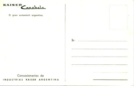 Kaiser Carabela Postcard Obverse